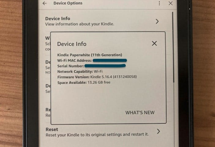 Identify your Kindle Model - Oberon Design